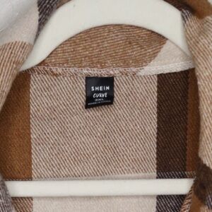 Tan and Brown Plaid Vest